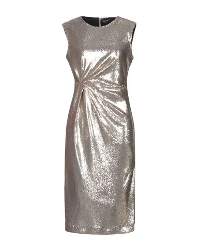 P.a.r.o.s.h Midi Dresses In Gold