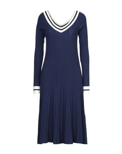 Sportmax Code Midi Dresses In Dark Blue