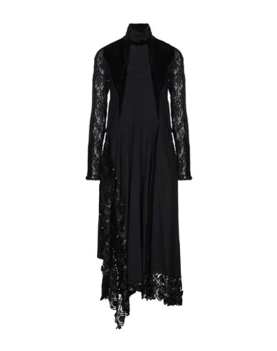 High By Claire Campbell Midi Dresses In Black