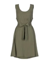American Vintage Short Dresses In Military Green