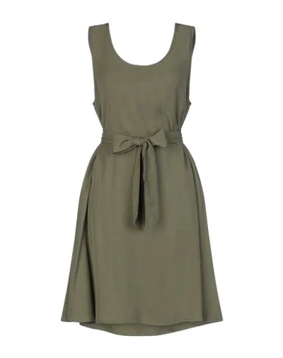 American Vintage Short Dresses In Military Green