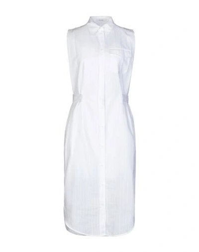 Calvin Klein 3/4 Length Dresses In White