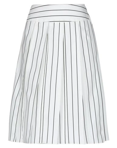 Arthur Arbesser Knee Length Skirt In White