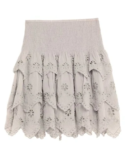Anaak Knee Length Skirts In Light Grey