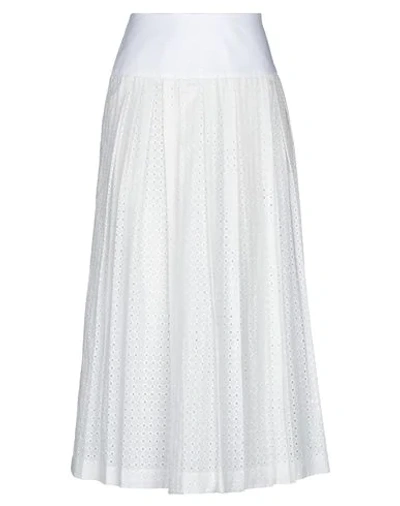 Dondup 3/4 Length Skirts In White