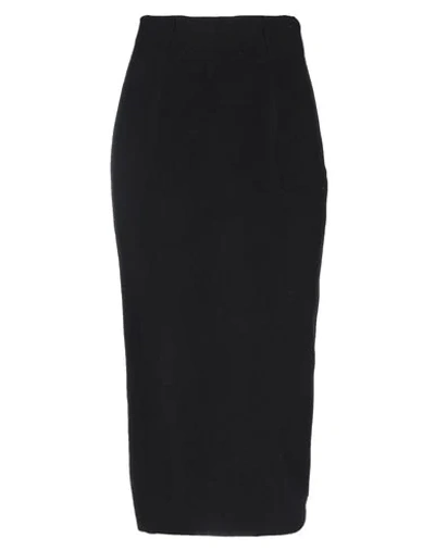 Blumarine Midi Skirts In Black