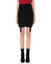 Jeremy Scott Mini Skirt In Black