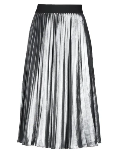 Sportmax Code Midi Skirts In Silver