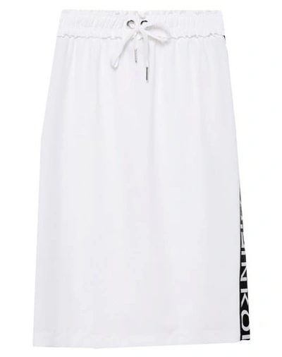 Pinko Knee Length Skirt In White