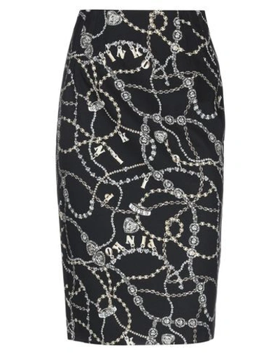 Pinko Midi Skirts In Black