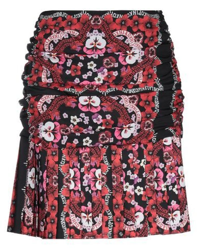 Pinko Knee Length Skirts In Black