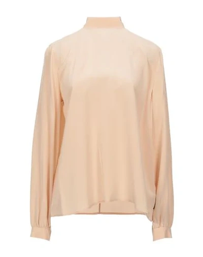 Calvin Klein Blouse In Pale Pink