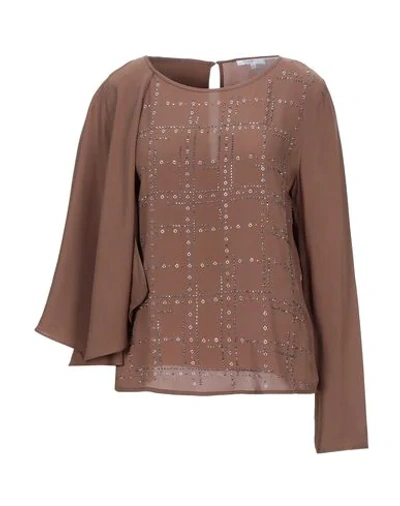 Patrizia Pepe Blouses In Brown