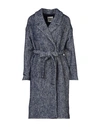 Semicouture Coats In Dark Blue