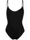 Fisico Scoop-back One-piece In Black