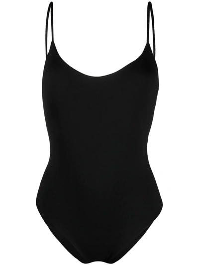 Fisico Scoop-back One-piece In Black