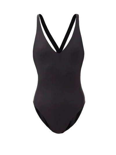 Jade Swim Mila Cross-strap Swimsuit In Black