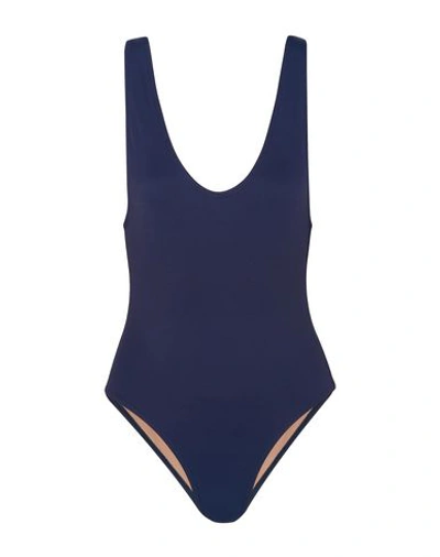 Three Graces London One-piece Swimsuits In Dark Blue