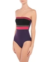 Maison Lejaby One-piece Swimsuits In Dark Purple