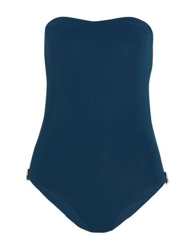 Orlebar Brown One-piece Swimsuits In Deep Jade