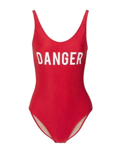 Adriana Degreas One-piece Swimsuits In Red