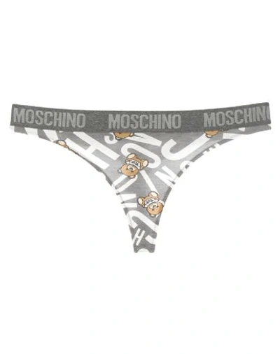 Moschino Thongs In Grey