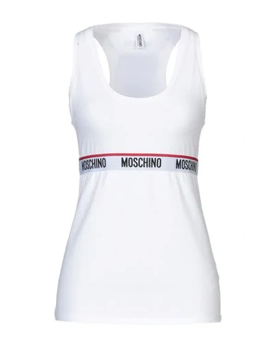 Moschino Sleeveless Undershirts In White