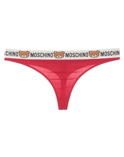 Moschino Thongs In Red