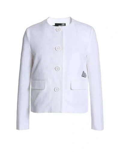 Love Moschino Suit Jackets In White