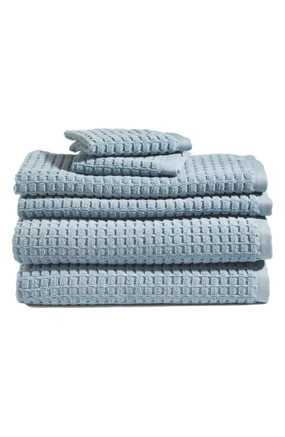 Dkny Quick Dry 6-piece Bath Towel, Hand Towel & Washcloth Set In Seafoam