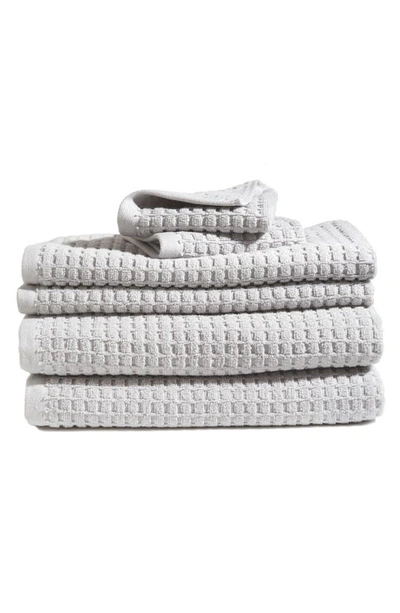 Dkny Quick Dry 6-piece Bath Towel, Hand Towel & Washcloth Set In Grey