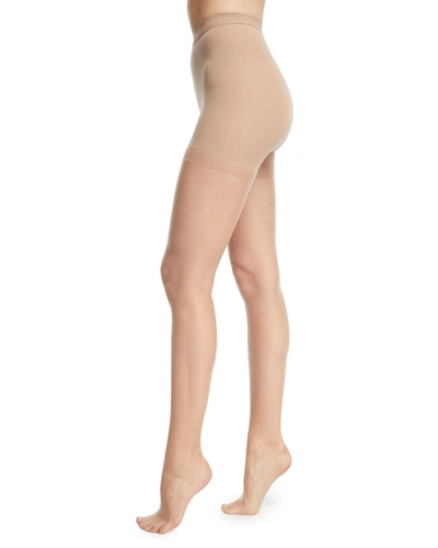 Donna Karan Nudes Tone-matching Tights W/ Sandal Toe In A01