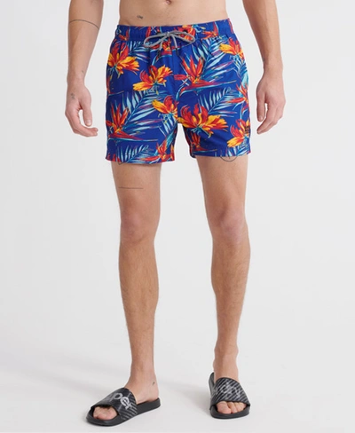 Superdry 5s Beach Volley Swim Shorts In Blue