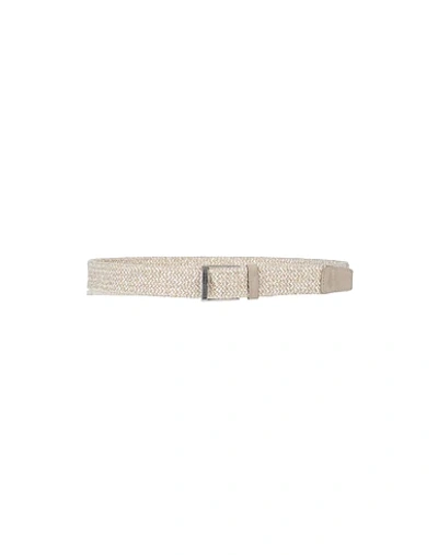 Andrea D'amico Fabric Belt In Light Grey