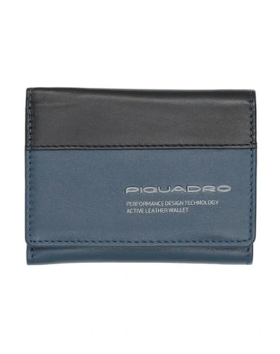 Piquadro Wallet In Dark Blue
