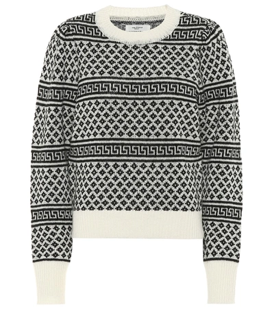 Isabel Marant Étoile Newton Long Wool Puff-sleeve Sweater In Black