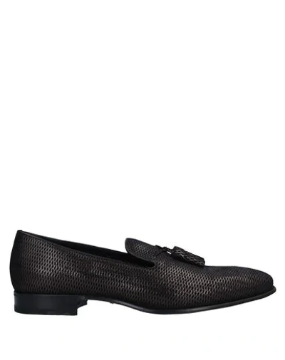 A.testoni Loafers In Steel Grey