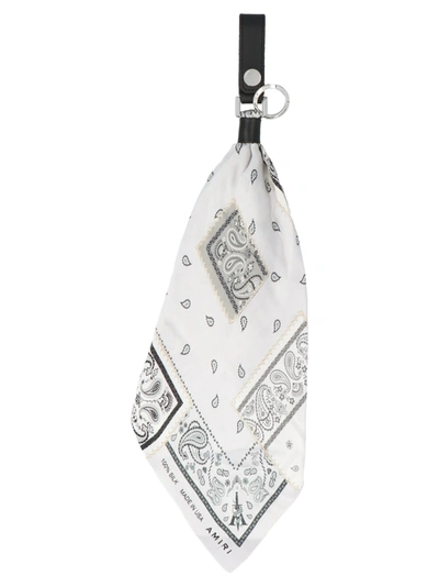 Amiri Men's Bandana Keychain In Black & White