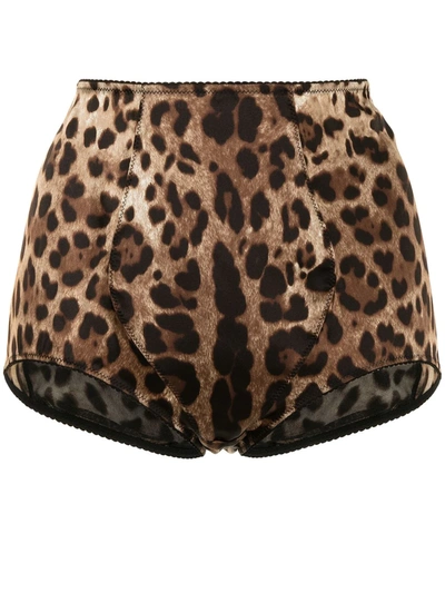 Dolce & Gabbana Docle & Gabbana Underwear Leopard Print High In Animal Print