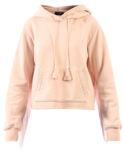 Amiri Hoodie Fringes Pink - Atterley