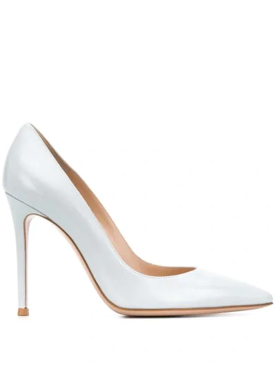 Gianvito Rossi Gianvito 105 Leather Pumps In Blue