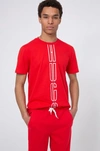 Hugo Boss - Unisex Logo Print T Shirt In Eco Friendly Recot Cotton - Light Pink