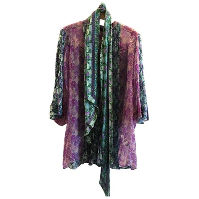 Pre-owned Roberto Cavalli Silk Blouse In Other