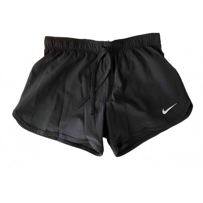 Pre-owned Nike Black Polyester Shorts