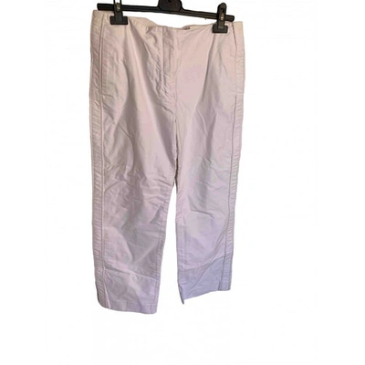 Pre-owned Roberto Capucci Large Pants In White
