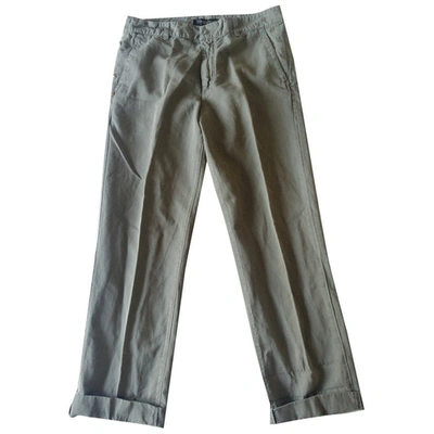 Pre-owned Golden Goose Large Trousers In Green