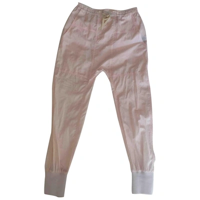 Pre-owned Isabel Marant Silk Trousers In Pink
