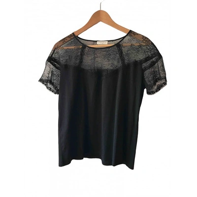 Pre-owned Sandro Black Cotton Top