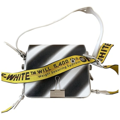 Pre-owned Off-white Binder Multicolour Leather Handbag