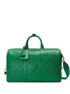 Gucci Gg Embossed Duffle Bag In Green